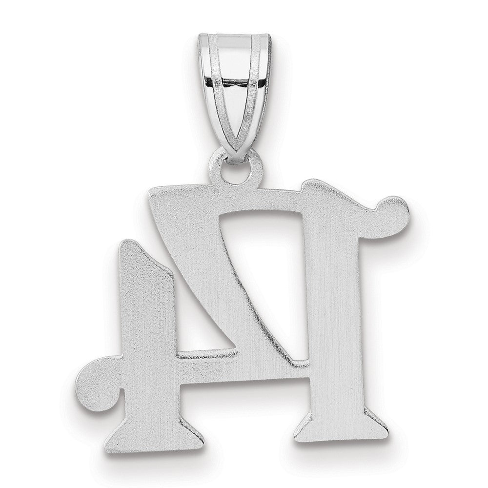 14kw Polished Number 14 Pendant