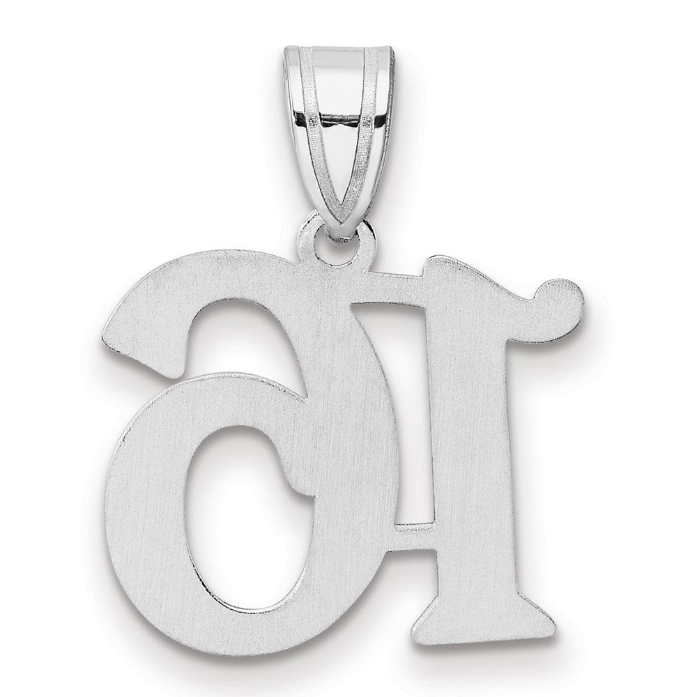 14kw Polished Number 16 Pendant