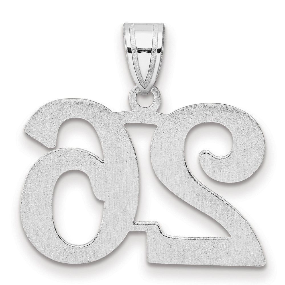 14kw Polished Number 26 Pendant