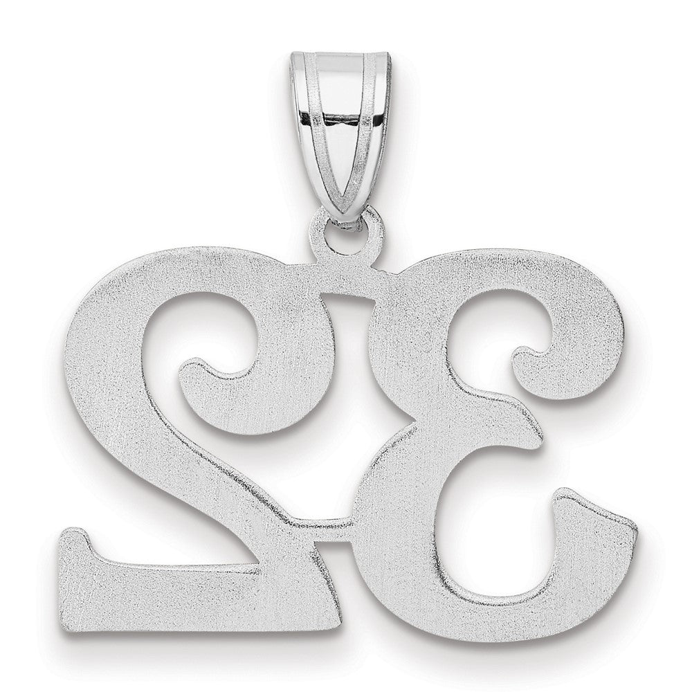 14kw Polished Number 32 Pendant