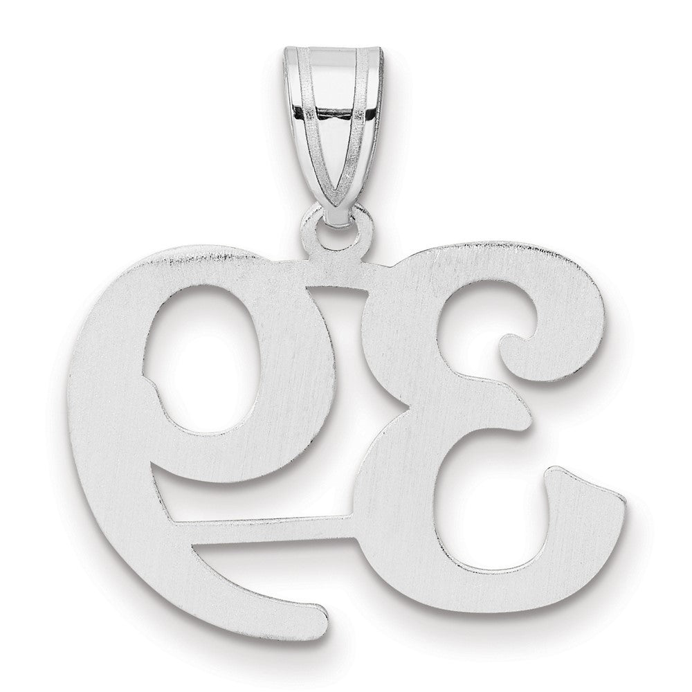 14kw Polished Number 39 Pendant