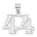 14kw Polished Number 44 Pendant