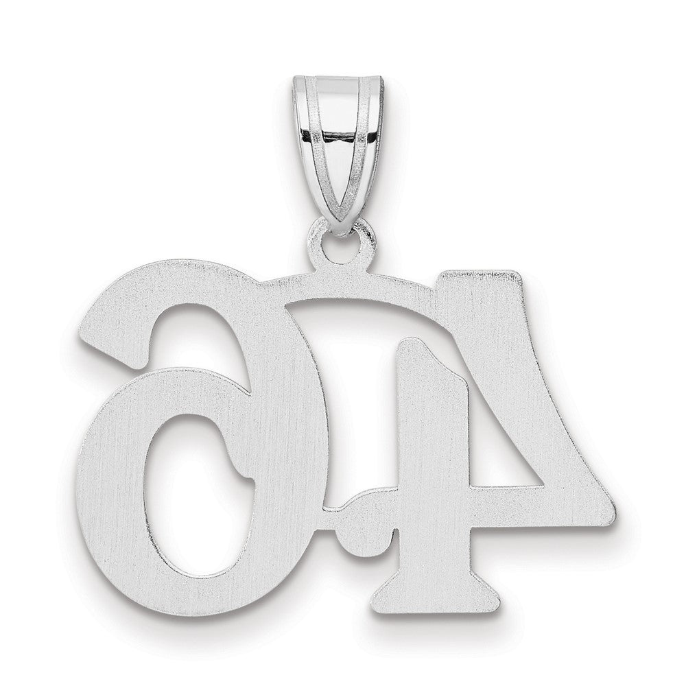 14kw Polished Number 46 Pendant