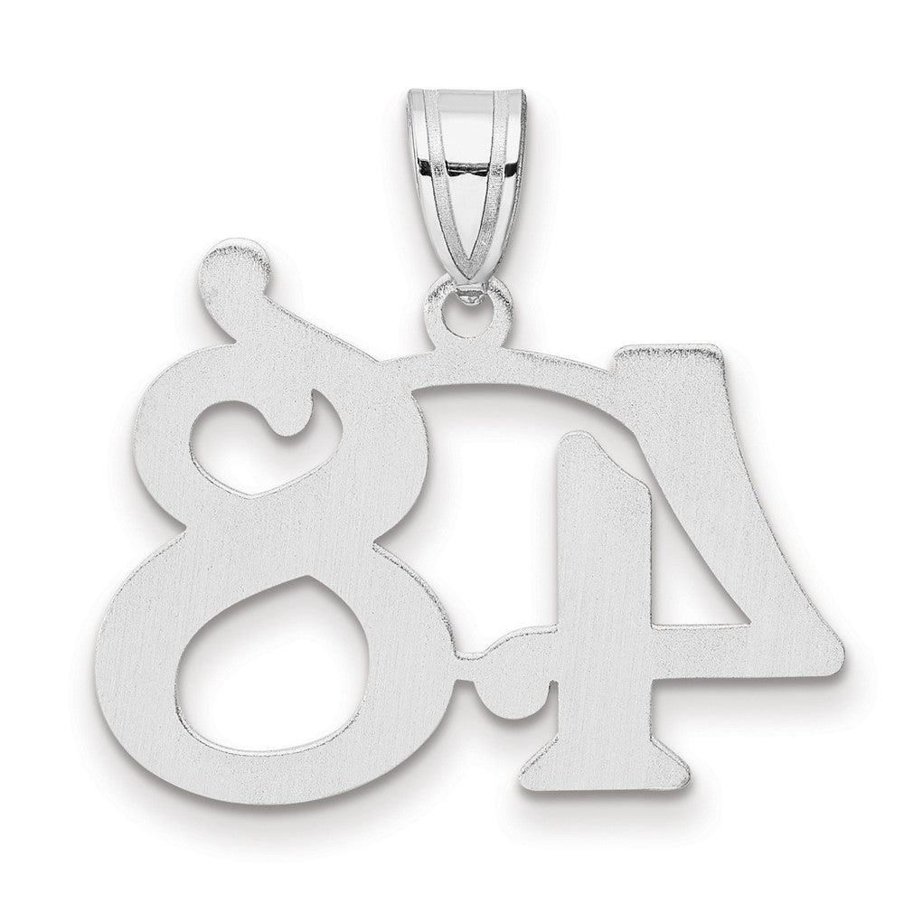 14kw Polished Number 48 Pendant