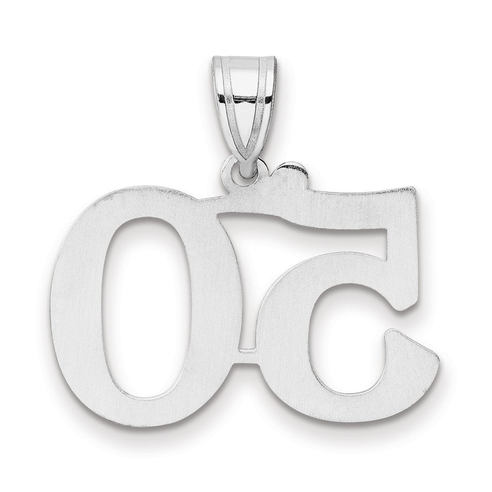 14kw Polished Number 50 Pendant
