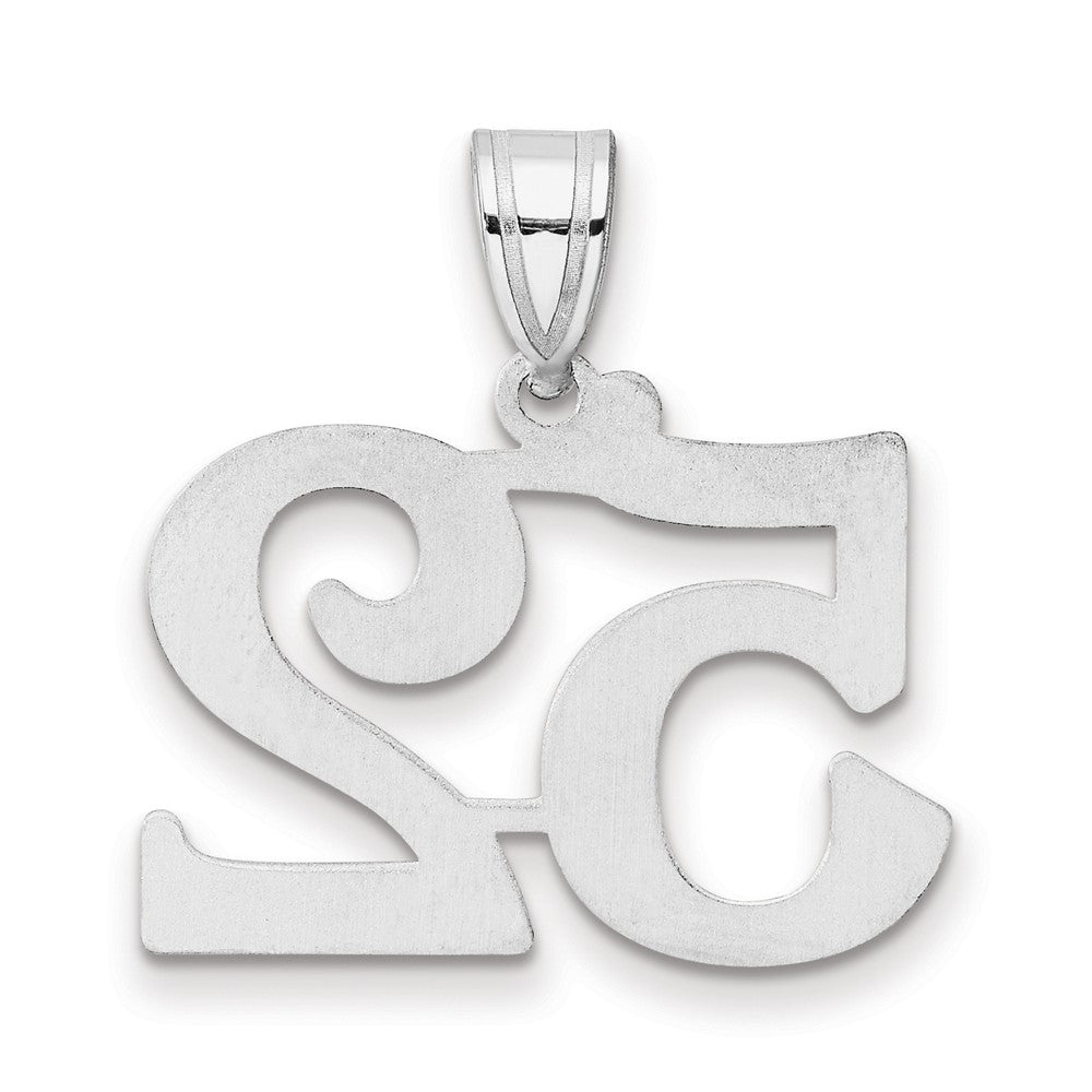 14kw Polished Number 52 Pendant