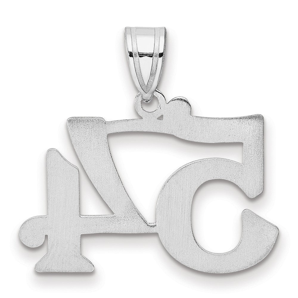 14kw Polished Number 54 Pendant