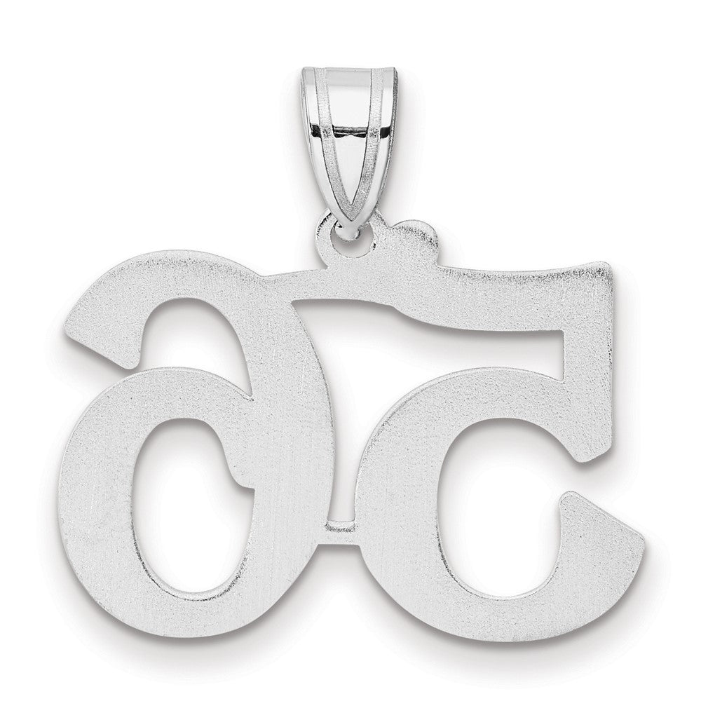 14kw Polished Number 56 Pendant