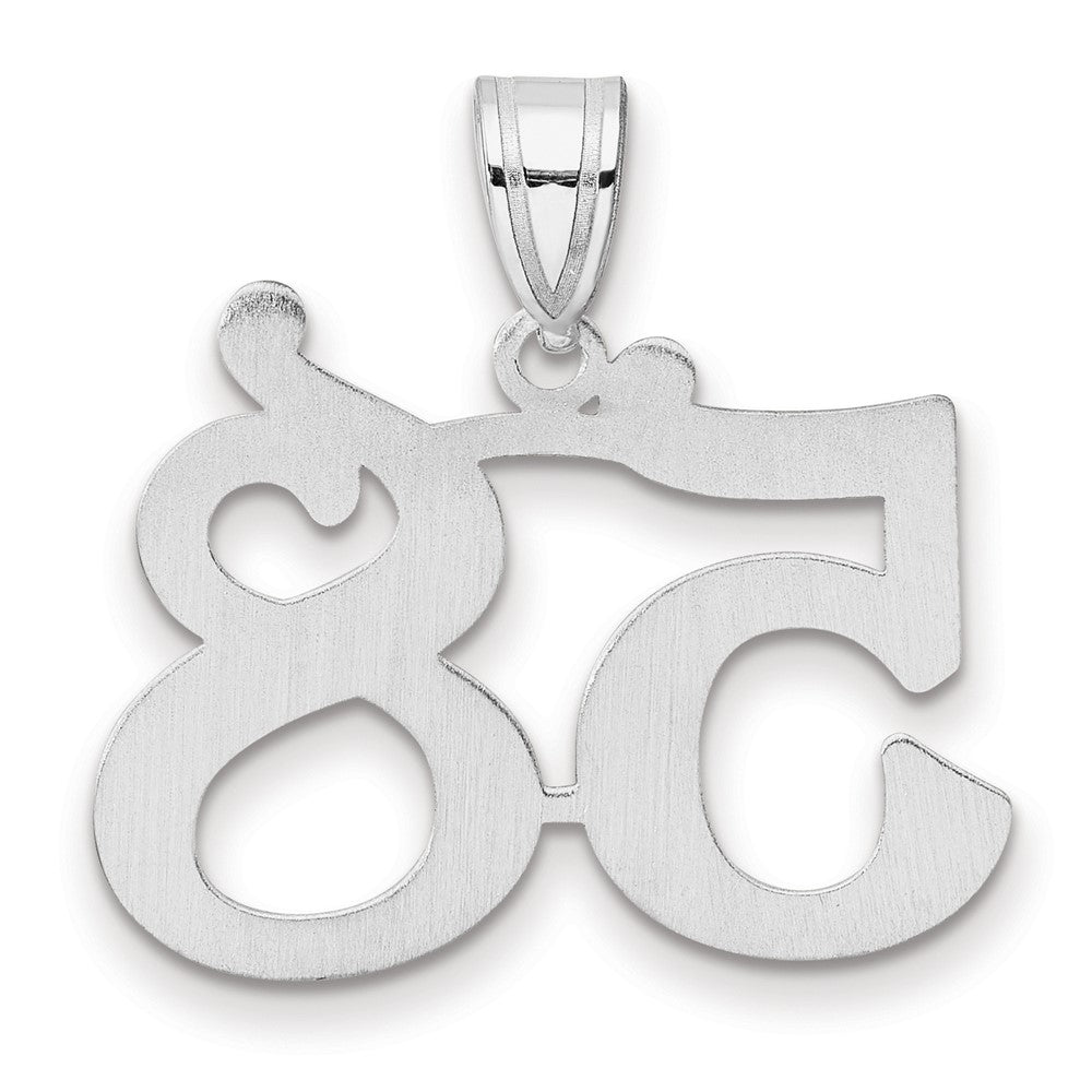 14kw Polished Number 58 Pendant