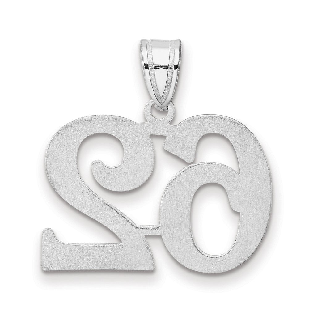 14kw Polished Number 62 Pendant