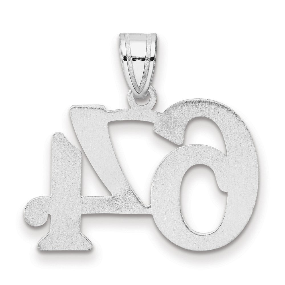 14kw Polished Number 64 Pendant