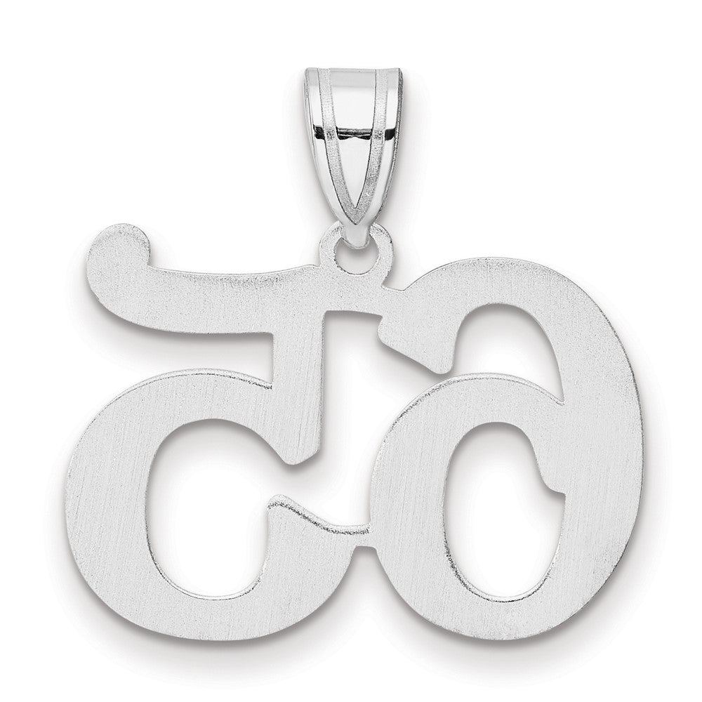 14kw Polished Number 65 Pendant
