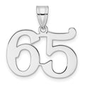 14kw Polished Number 65 Pendant
