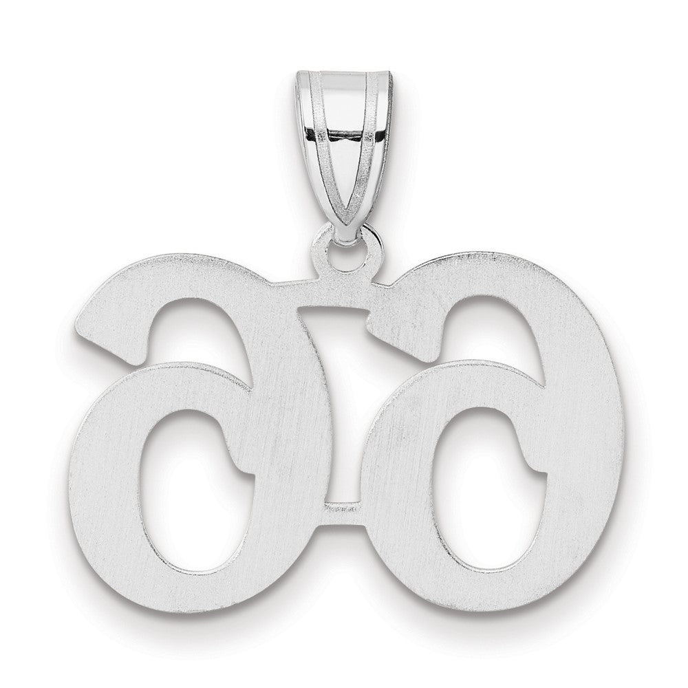 14kw Polished Number 66 Pendant