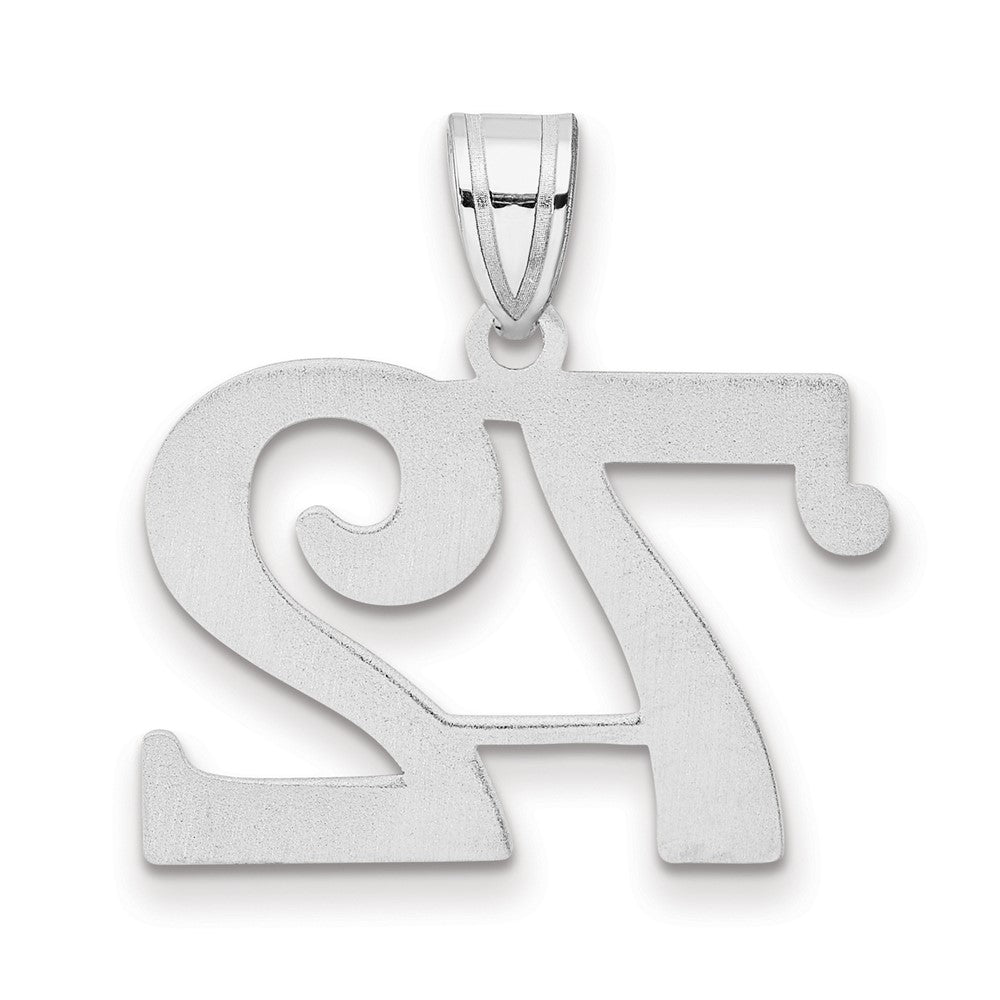 14kw Polished Number 72 Pendant