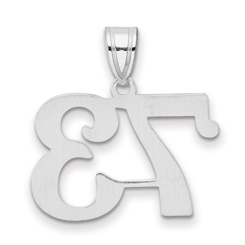 14kw Polished Number 73 Pendant