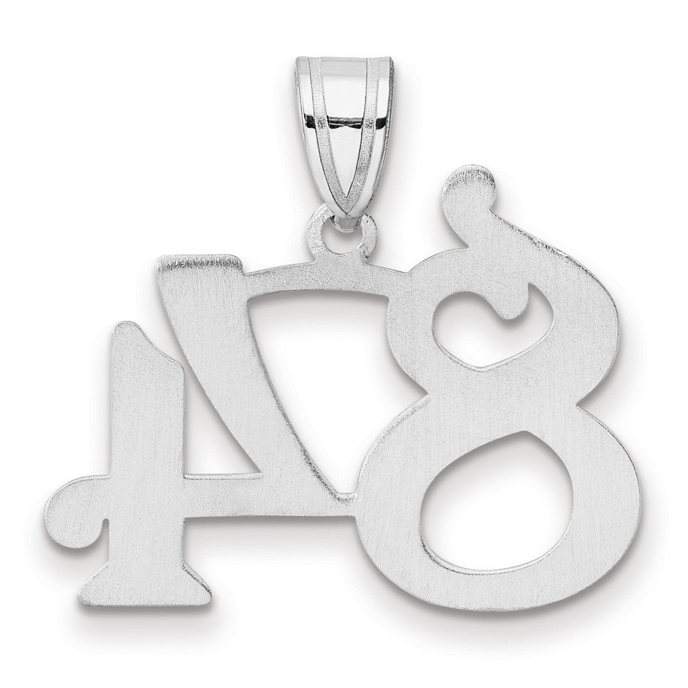 14kw Polished Number 84 Pendant