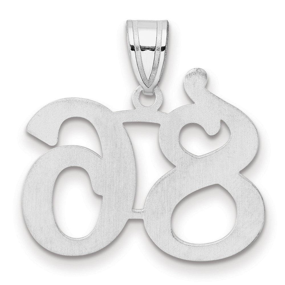 14kw Polished Number 86 Pendant