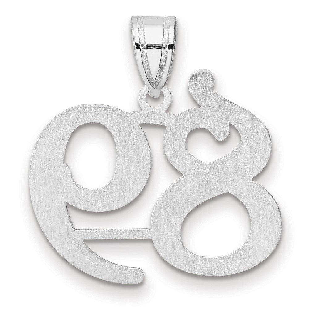 14kw Polished Number 89 Pendant