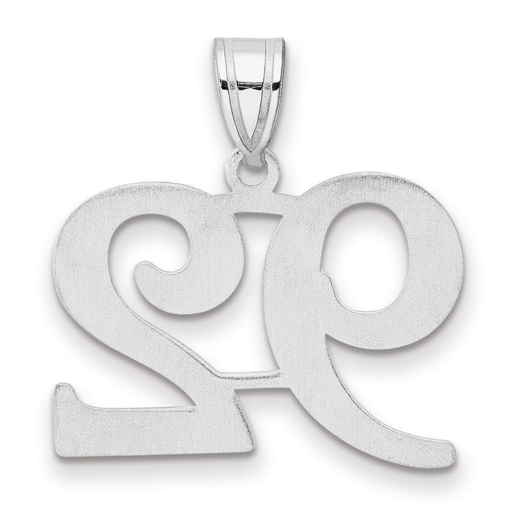 14kw Polished Number 92 Pendant