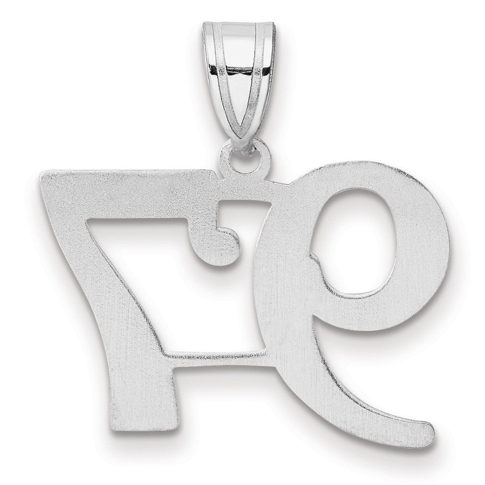 14kw Polished Number 97 Pendant