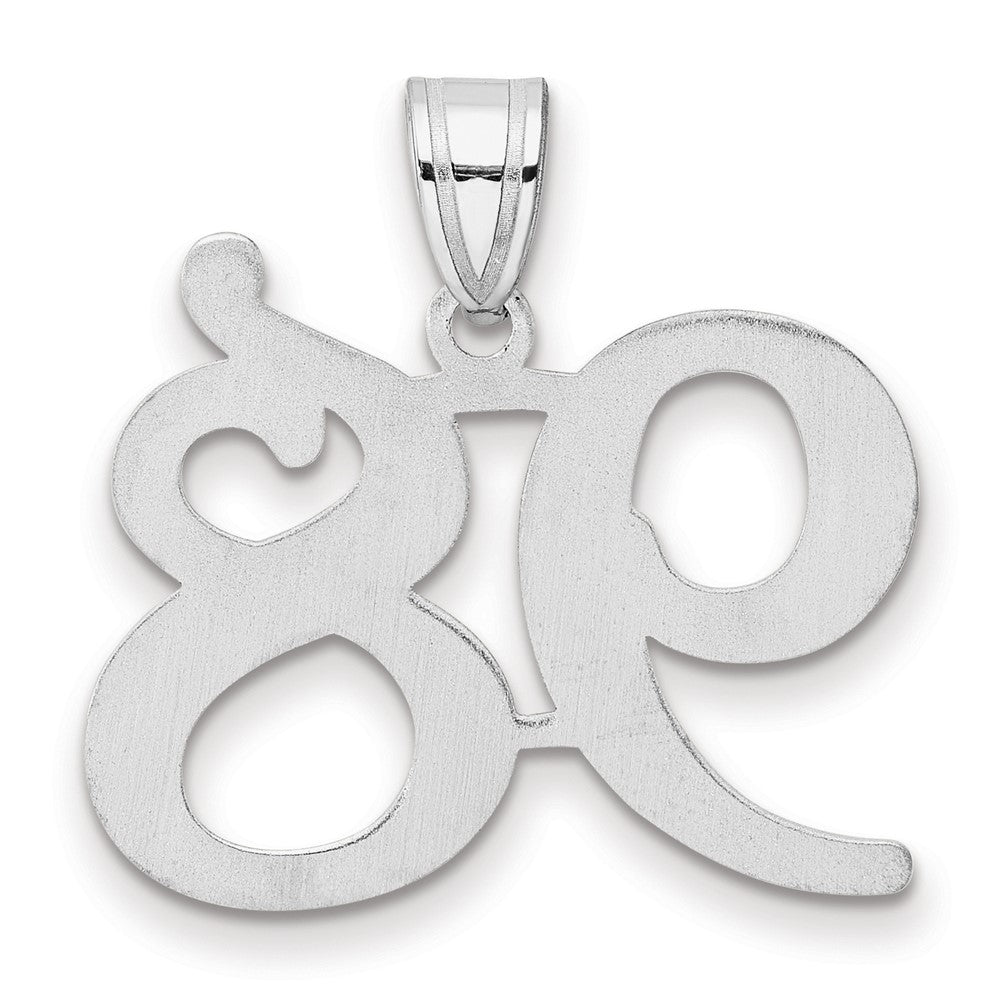 14kw Polished Number 98 Pendant