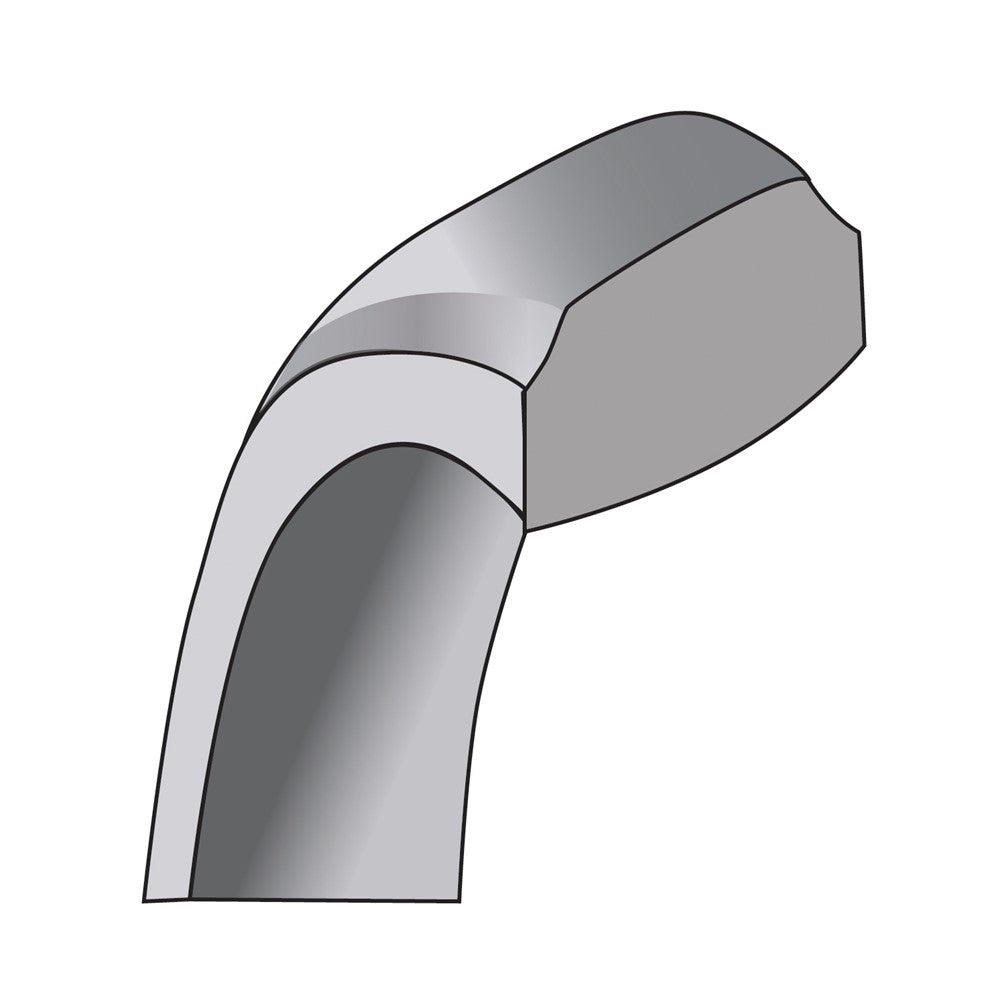 Sterling Silver 6mm Bevel Edge Band
