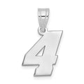 14kw Polished Block Number 4 Pendant