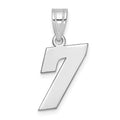 14kw Polished Block Number 7 Pendant