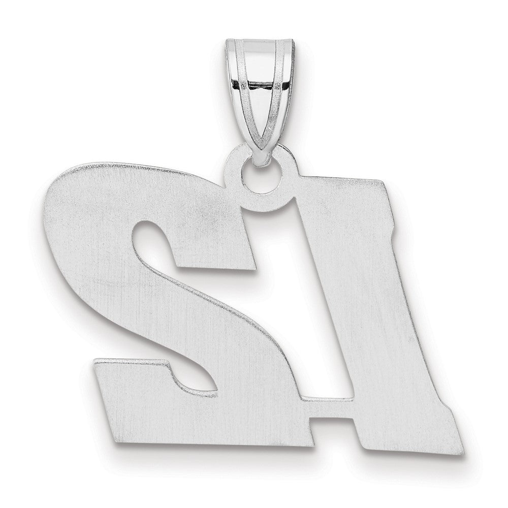 14kw Polished Block Number 12 Pendant