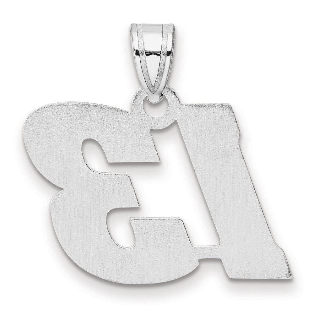 14kw Polished Block Number 13 Pendant