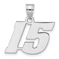 14kw Polished Block Number 15 Pendant