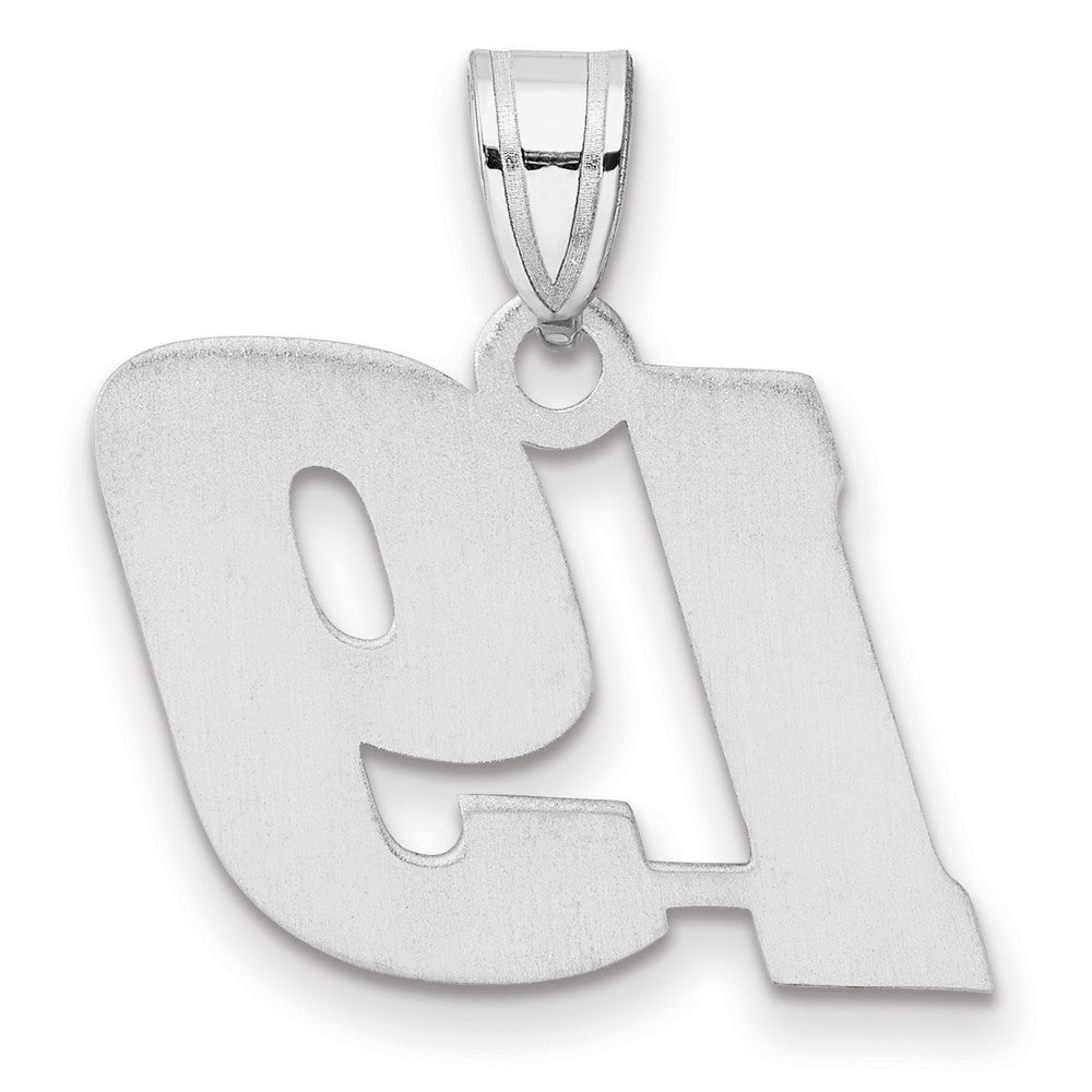 14kw Polished Block Number 19 Pendant