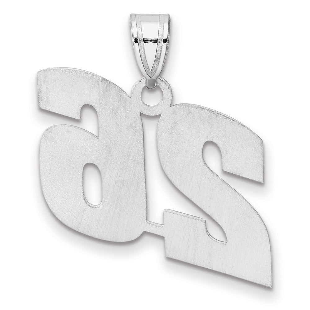 14kw Polished Block Number 26 Pendant