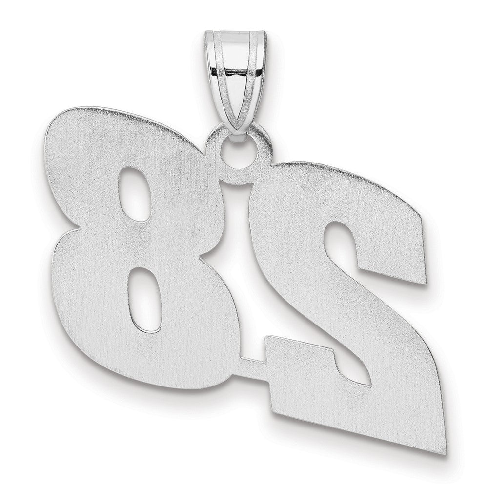 14kw Polished Block Number 28 Pendant