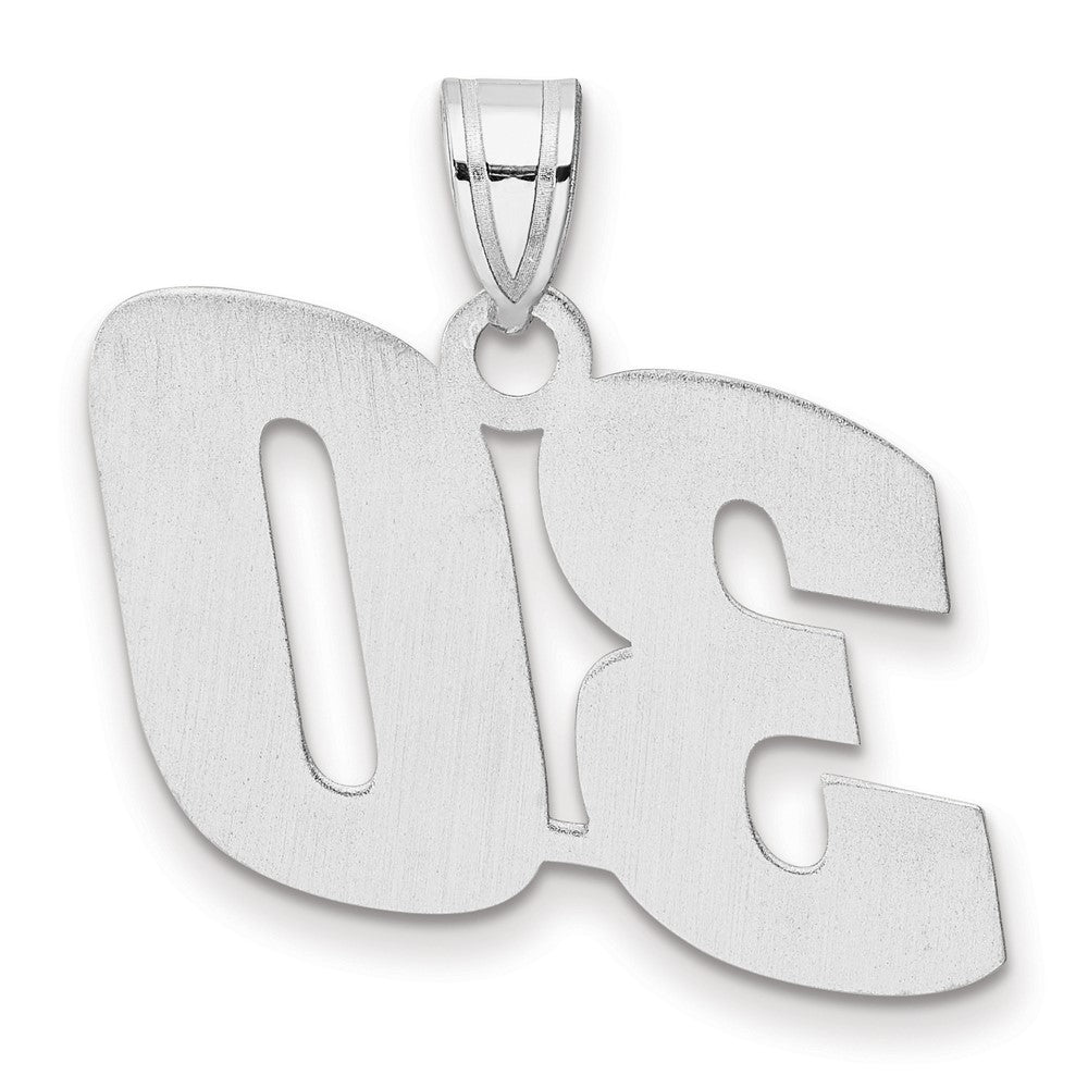 14kw Polished Block Number 30 Pendant