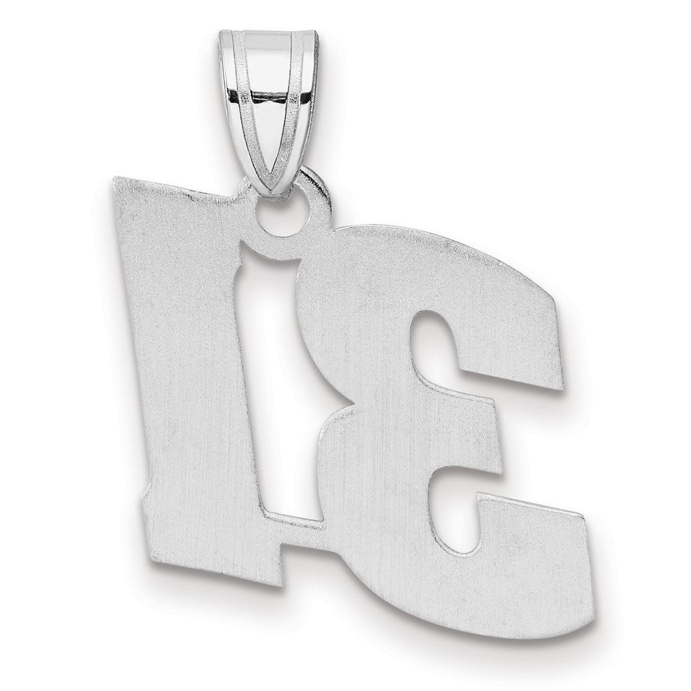 14kw Polished Block Number 31 Pendant