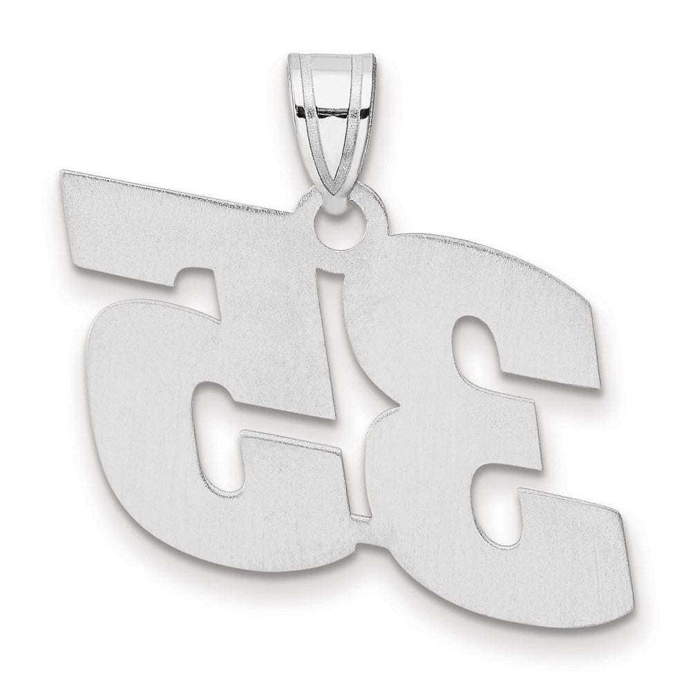 14kw Polished Block Number 35 Pendant