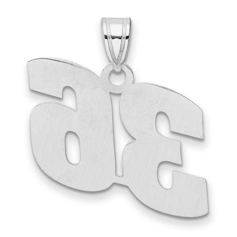 14kw Polished Block Number 36 Pendant