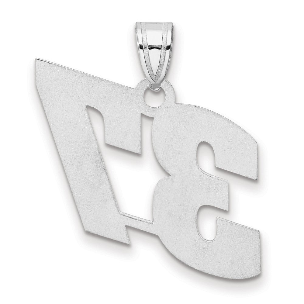14kw Polished Block Number 37 Pendant