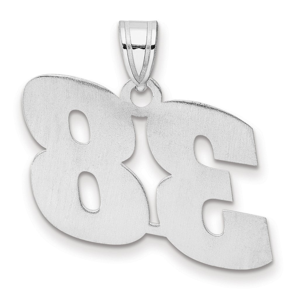 14kw Polished Block Number 38 Pendant