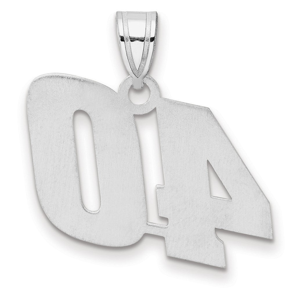 14kw Polished Block Number 40 Pendant