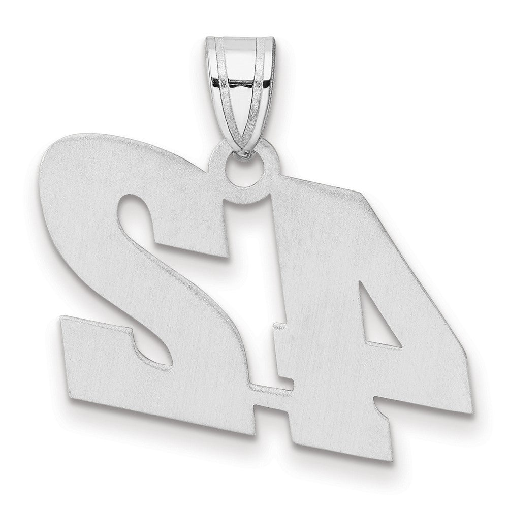 14kw Polished Block Number 42 Pendant
