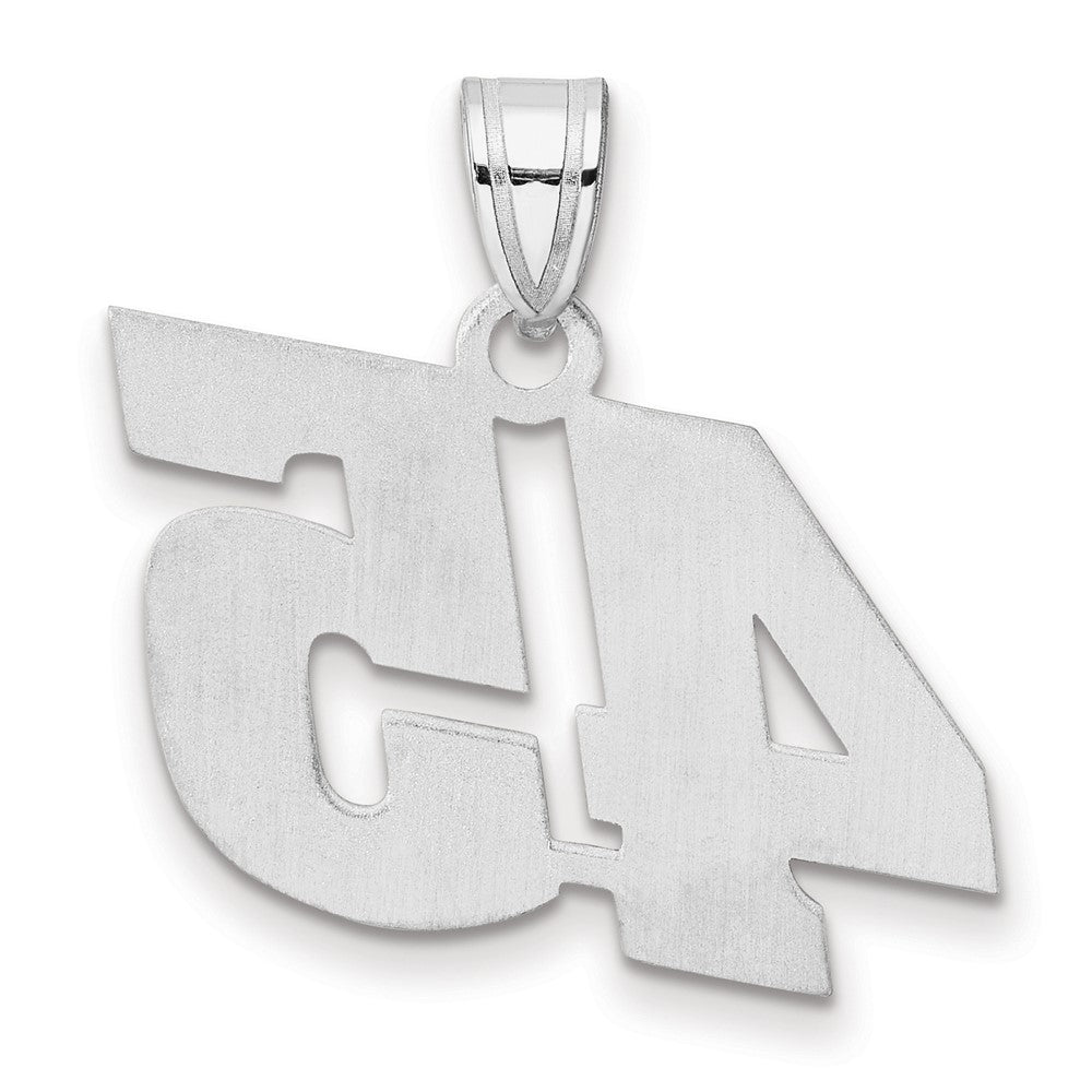 14kw Polished Block Number 45 Pendant