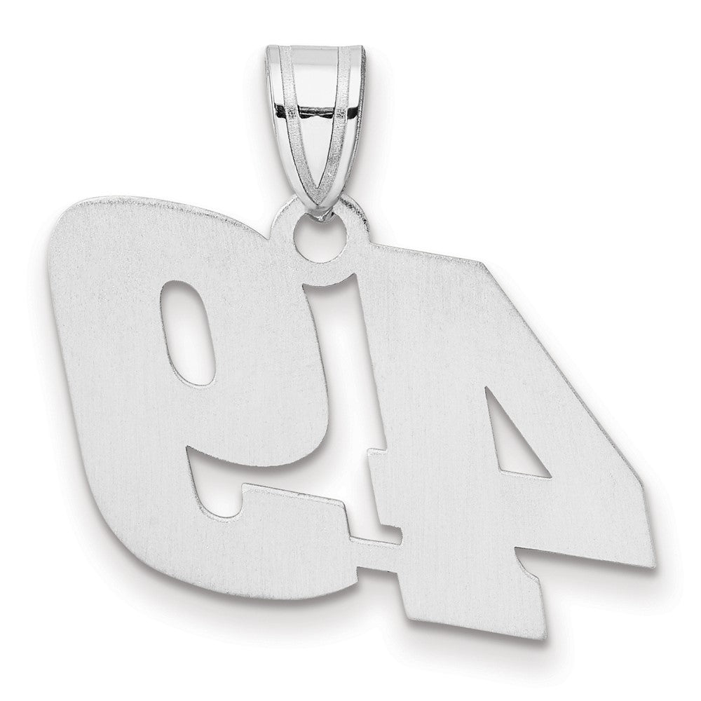 14kw Polished Block Number 49 Pendant