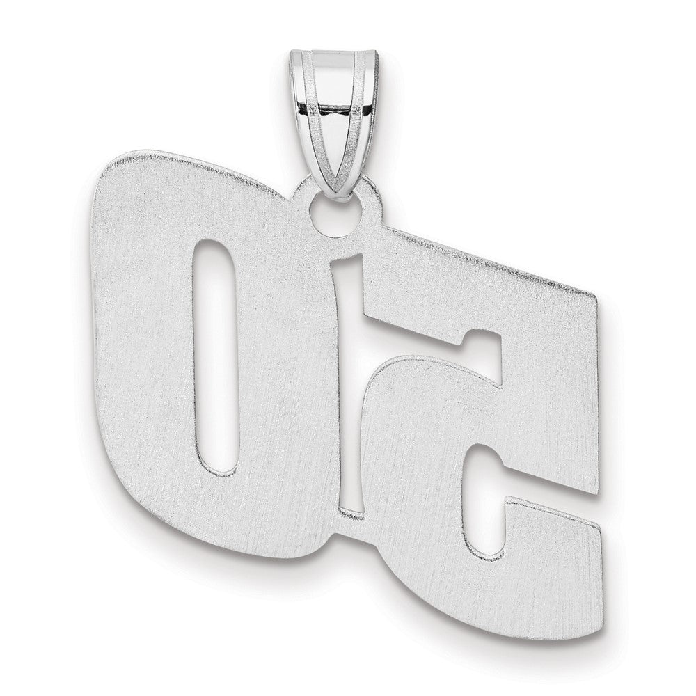 14kw Polished Block Number 50 Pendant