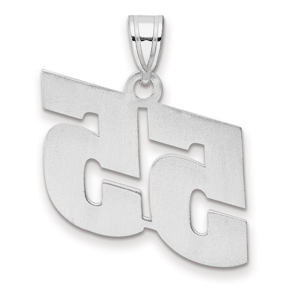 14kw Polished Block Number 55 Pendant