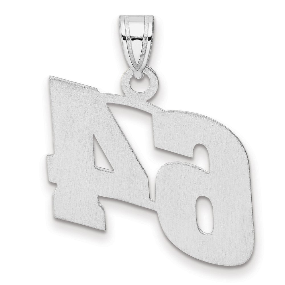14kw Polished Block Number 64 Pendant