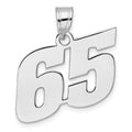 14kw Polished Block Number 65 Pendant