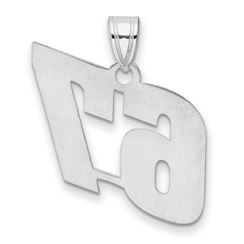 14kw Polished Block Number 67 Pendant